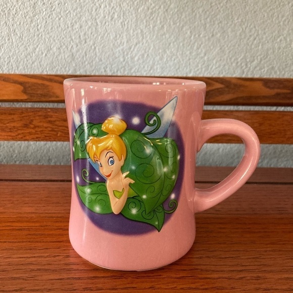 Tinkerbell Mug Pink Disney Store 3 D Two Sided - Picture 1 of 8
